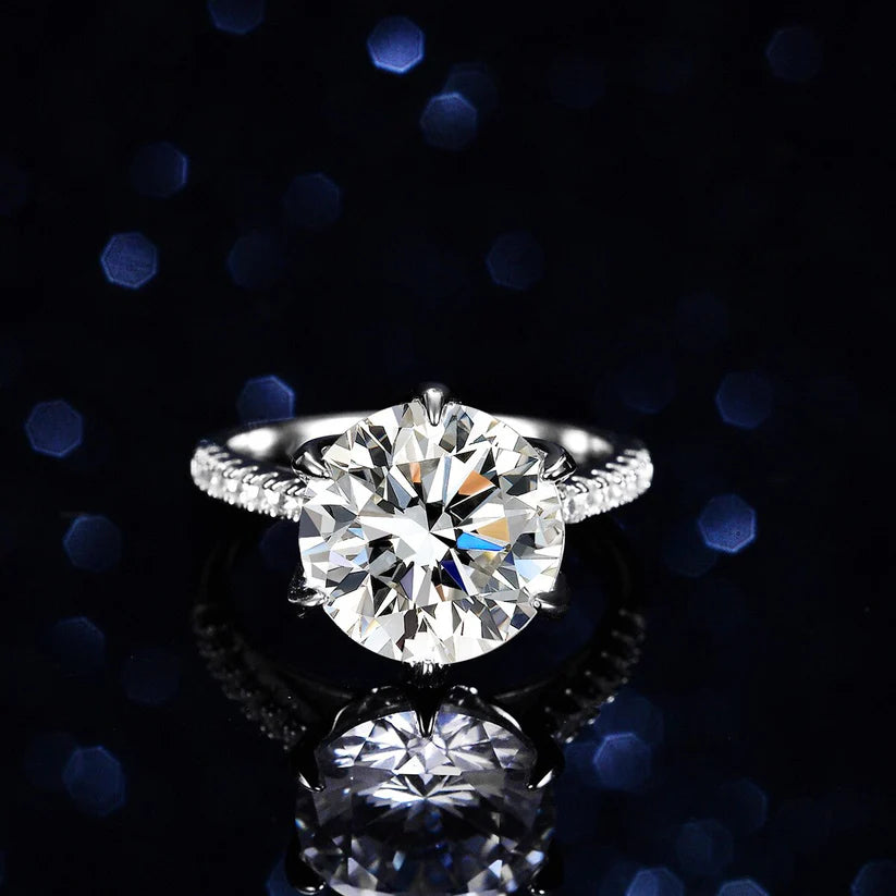 Eternally love™ | 5.0 Carat, Moissanite Bridal Ring Set. D VVS1.