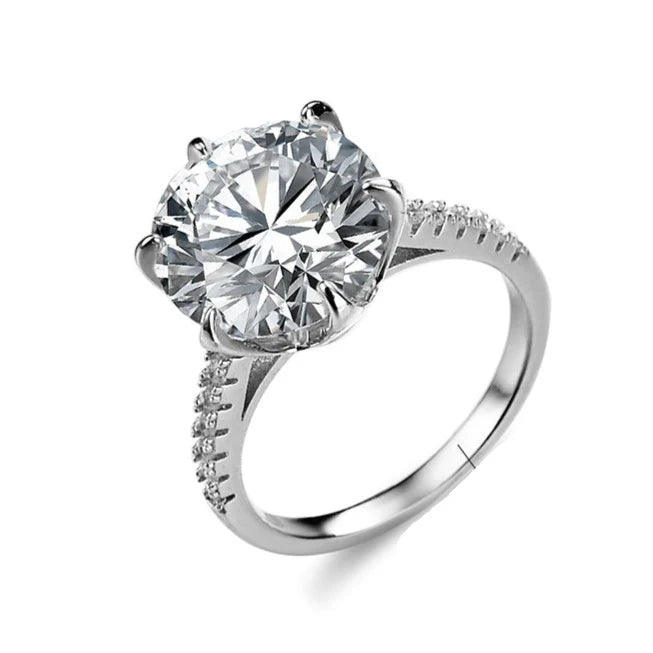 Eternally love™ | 5.0 Carat, Moissanite Bridal Ring Set. D VVS1.