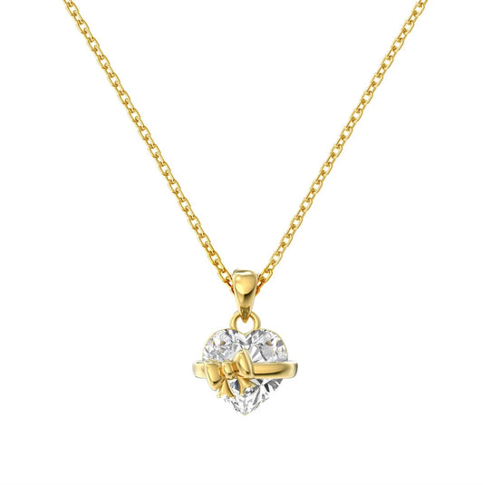 Eternally love™ | Golden Heart Bow Necklace | Special Edition